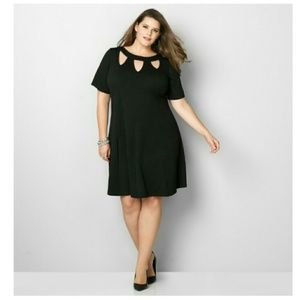 Avenue 26/28 Black Dress with cutout detail
